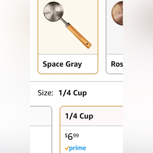 New! Space Gray Measuring Cups - Picture 3 of 9